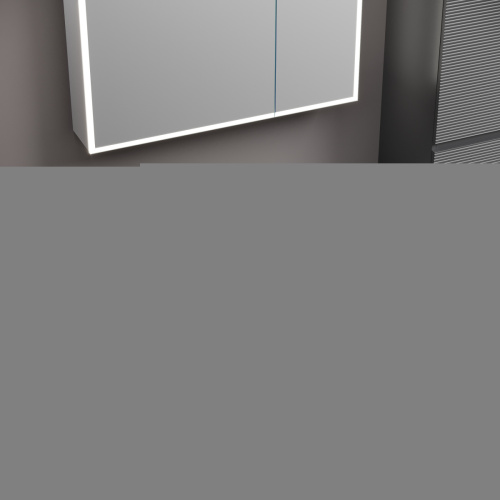 Тумба под раковину Sancos FOLK FL90GS 90х40 подвесная цвет серый - фото 4